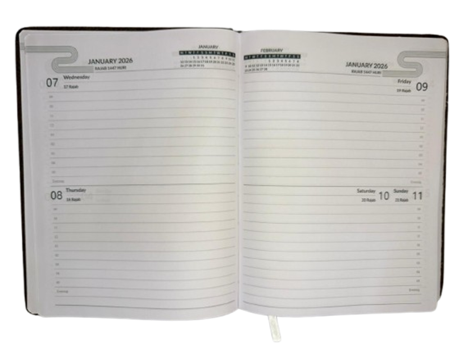 Diary With 2 Dates On A Page (Big) - Image 3